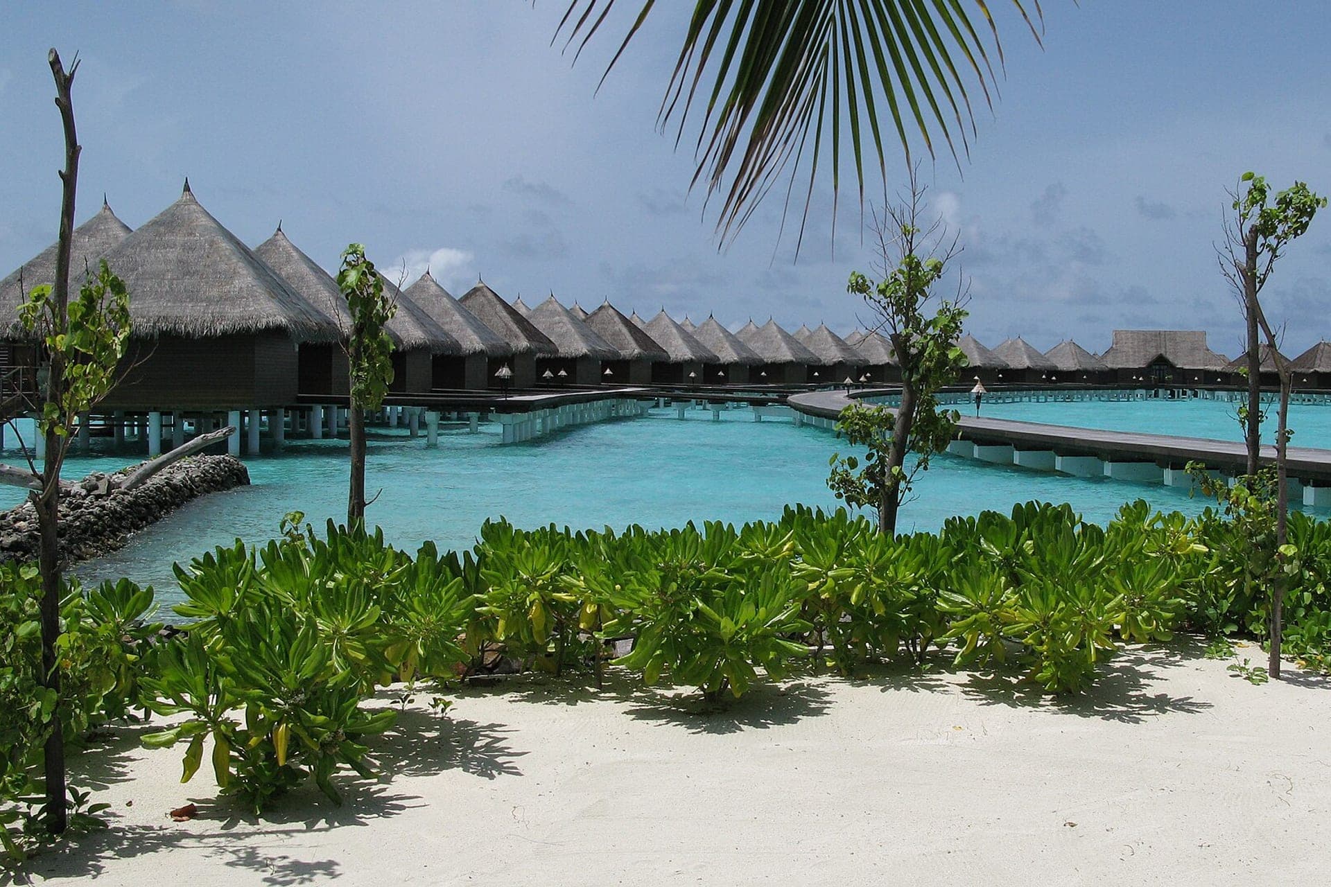 Houses on a lagoon